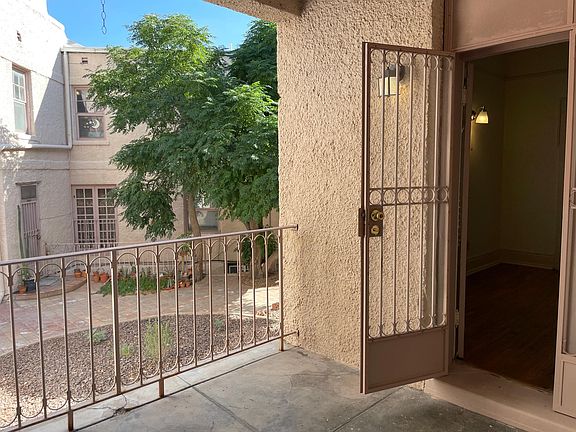 Private patio overlooking the courtyard, so charming!