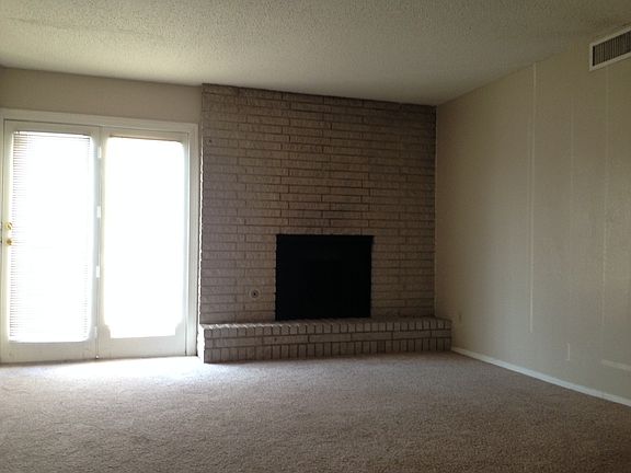 Wood burning fireplace