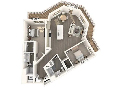 Floor plan B3