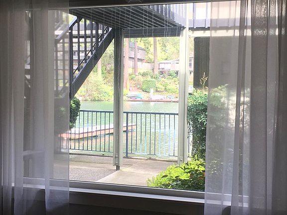 View of lake from bedroom 3