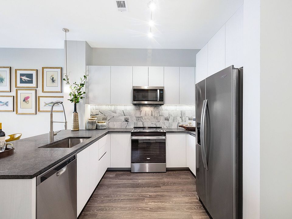 Chef-inspired kitchens with stainless steel appliances