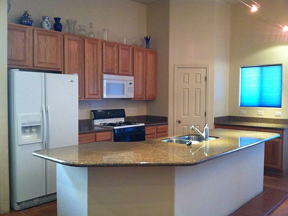 gas range and granite