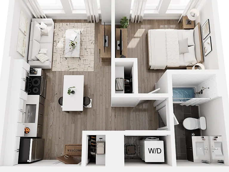 1 Bedroom 1 Bedroom