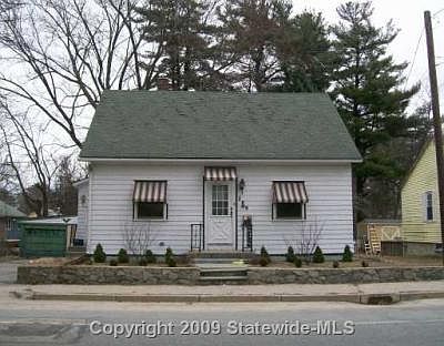 Front - will be vinyl sided in spring