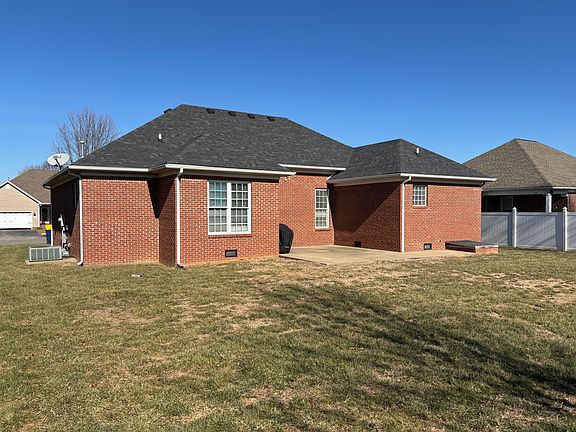 Large concrete patio
