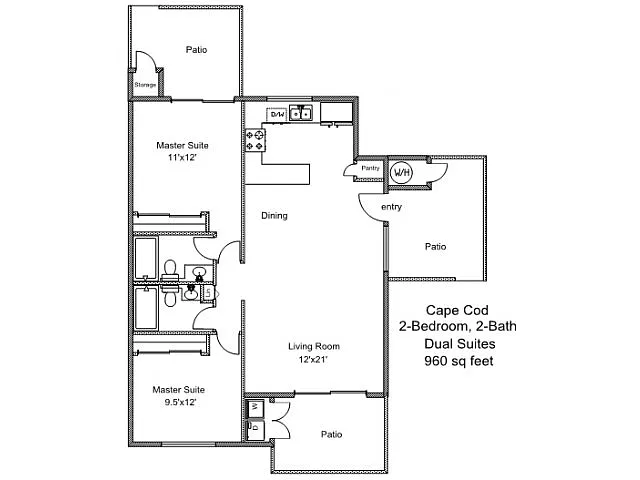 Floor plan Cape Cod