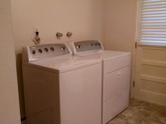 Washer and dryer available