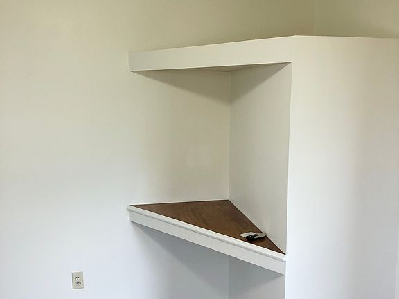 Built-in coffee bar in dining room