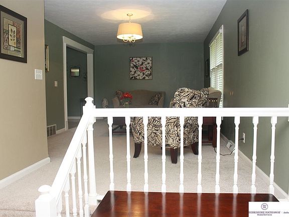 Entryway looking into living room