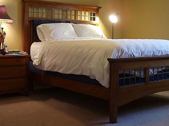 Spacious master has a HUGE walk in closet and upgraded carpet padding!