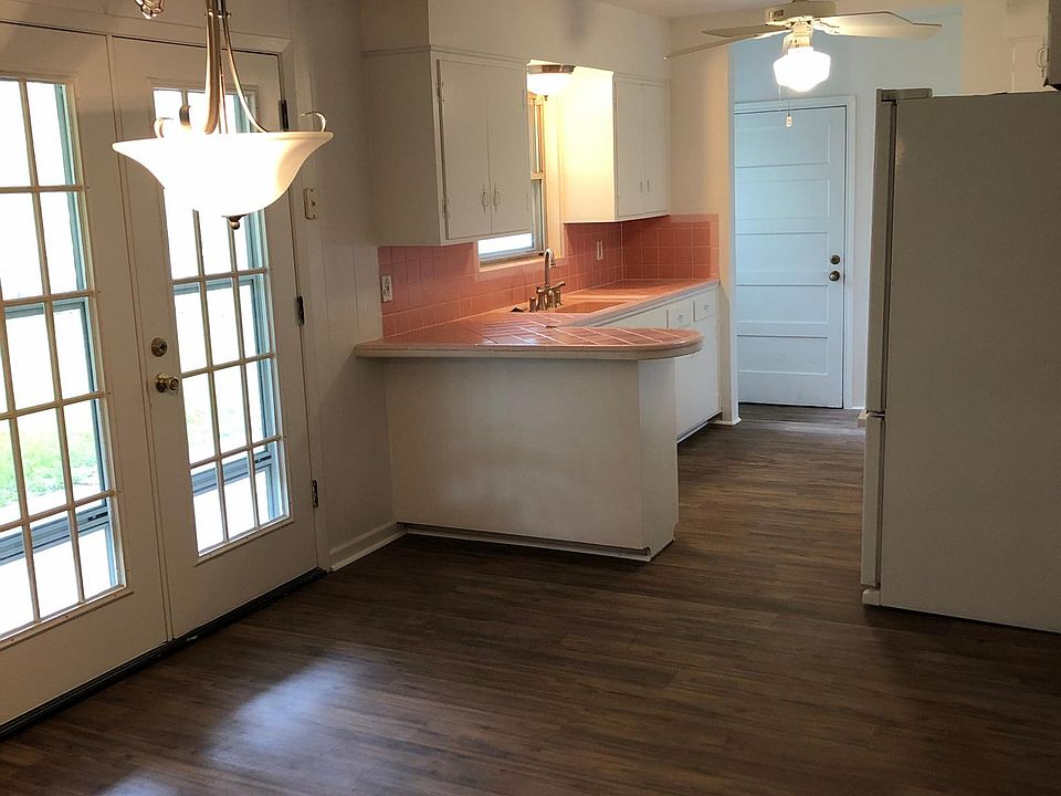 View of kitchen from dining room.
