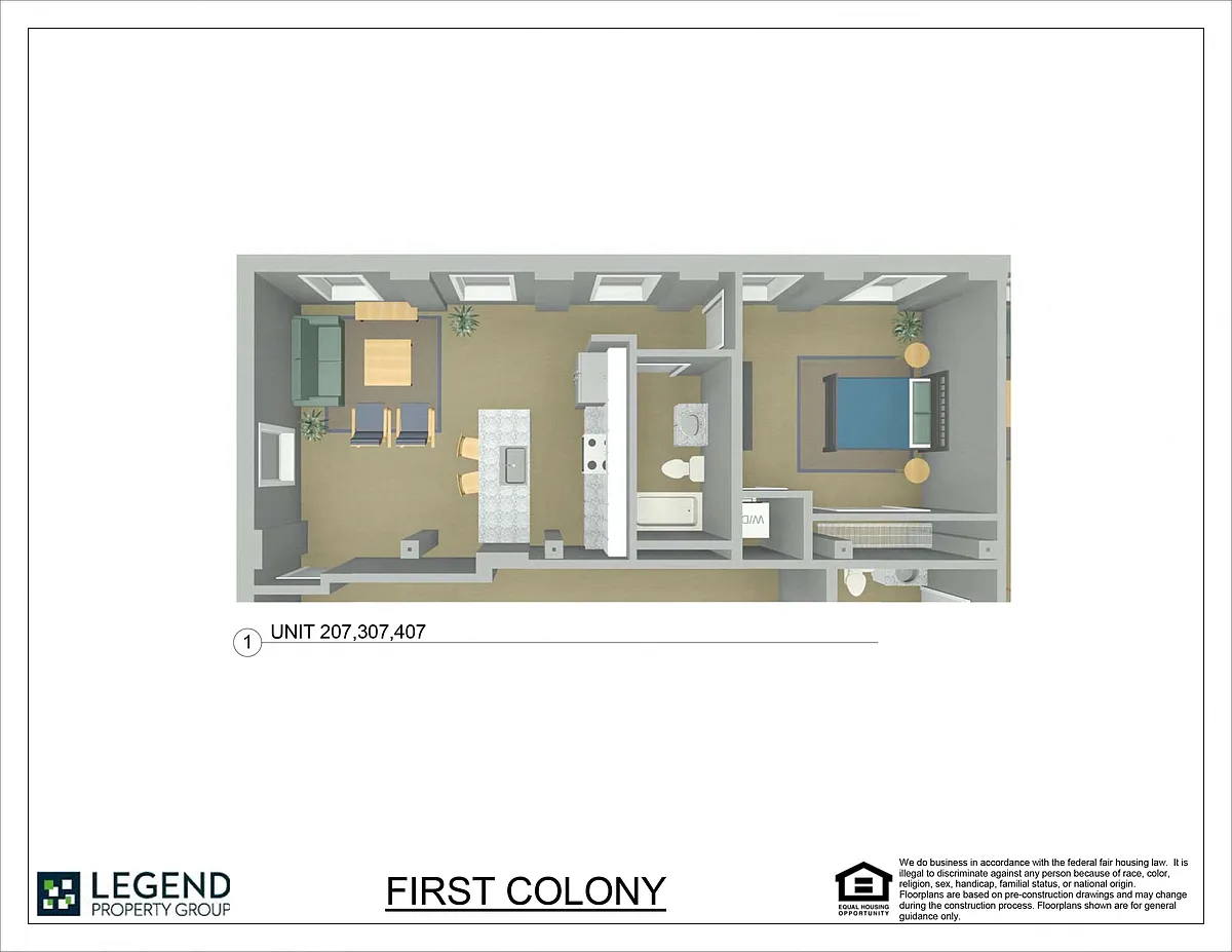 Floor plan 407