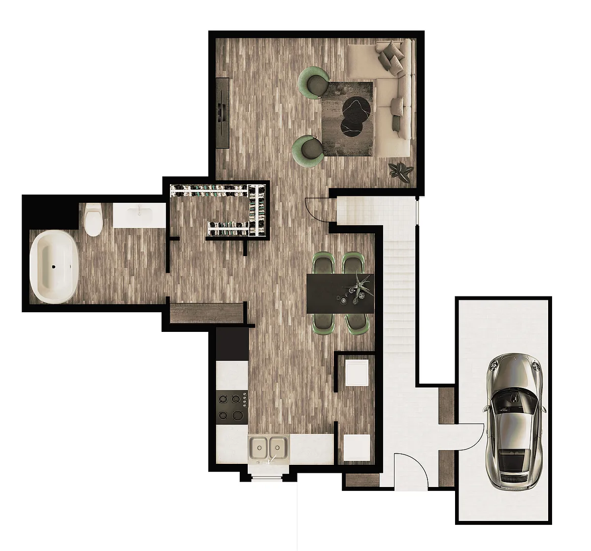 Floor plan S2 - Garage