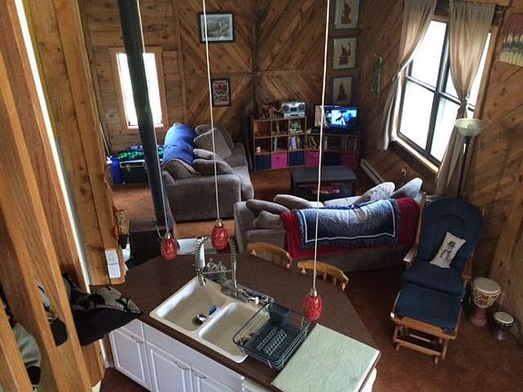 looking down from the loft