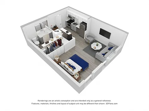 Floor plan Studio B