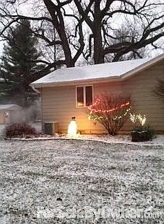 Side yard - master bedroom addition