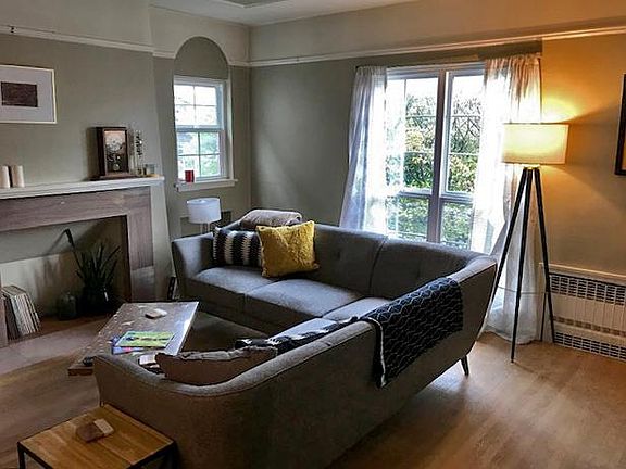 Lots of light and warm & cozy radiator heat (heat is included in rent!)