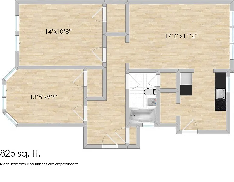 Floor plan 1414 N. Austin W