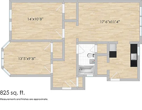Floor plan 1414 N. Austin W