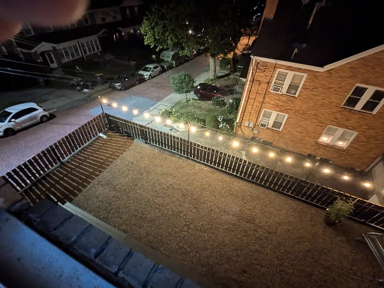 Back area at night