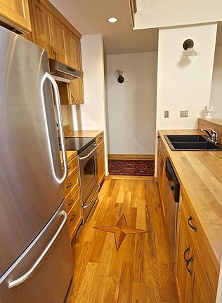 Inlaid hardwood floors