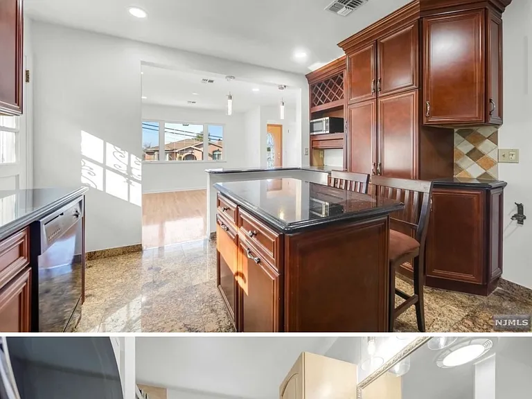 Kitchen and guest bathroom