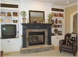 Den Fireplace