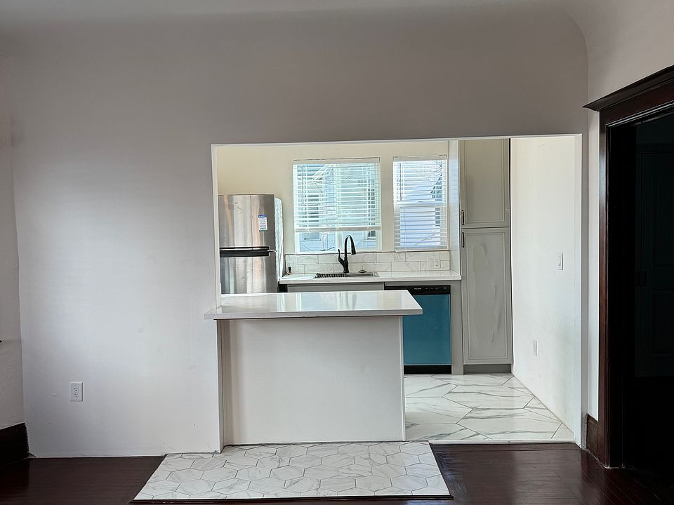 View of the kitchen area from the living room