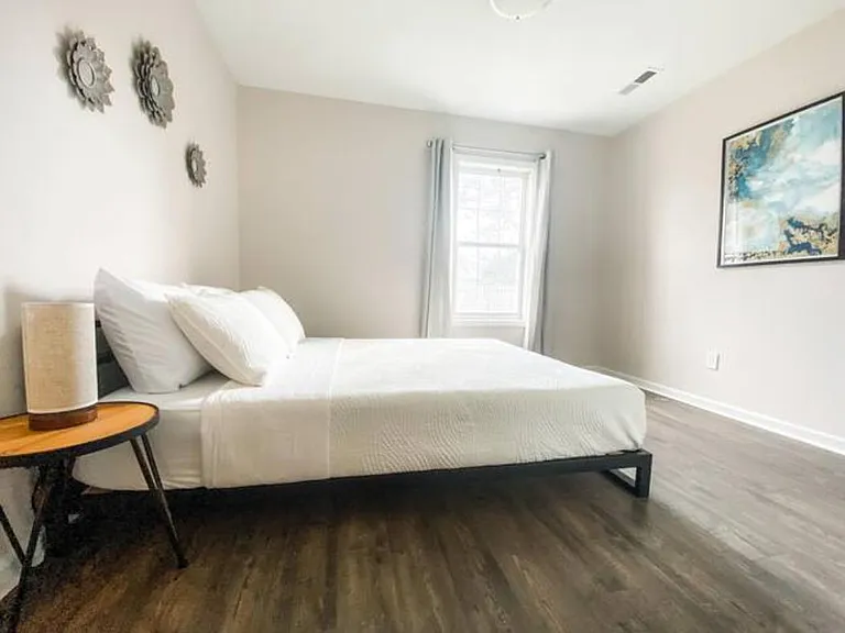 Second bedroom faces the backyard, and features a sizeable closet.