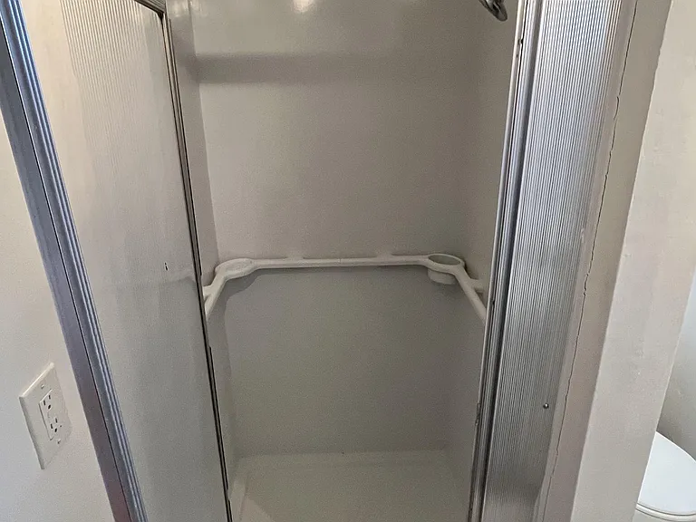 Shared bathroom for Room 1, 2, and 3. Maid service cleans common areas every 3 weeks.