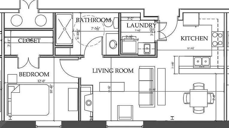 1 bed, 1.0 bath, 725 sqft, $1,700 — Photo 2