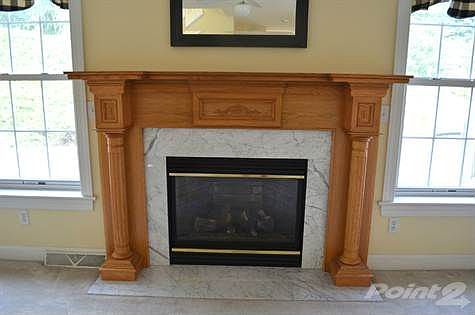 close up of fireplace