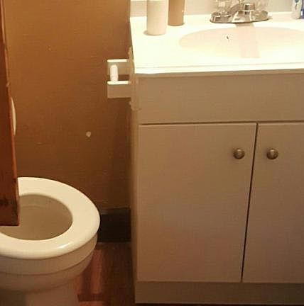 half bathroom on 1st floor