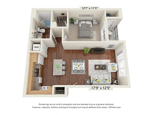 Floor plan One Bedroom