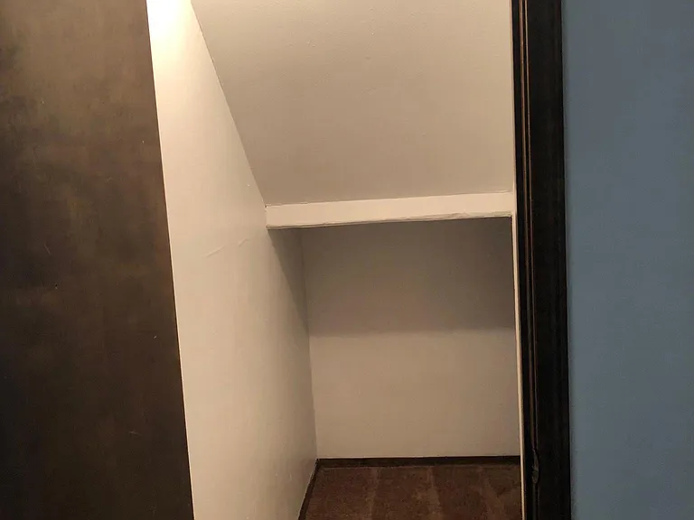 closet under stairs