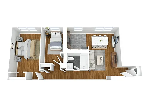 Floor plan 2BR - 1BTH