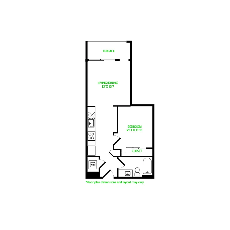 Floor plan Open 1x1 0.1.3
