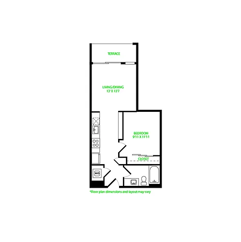 Floor plan Open 1x1 0.1.3