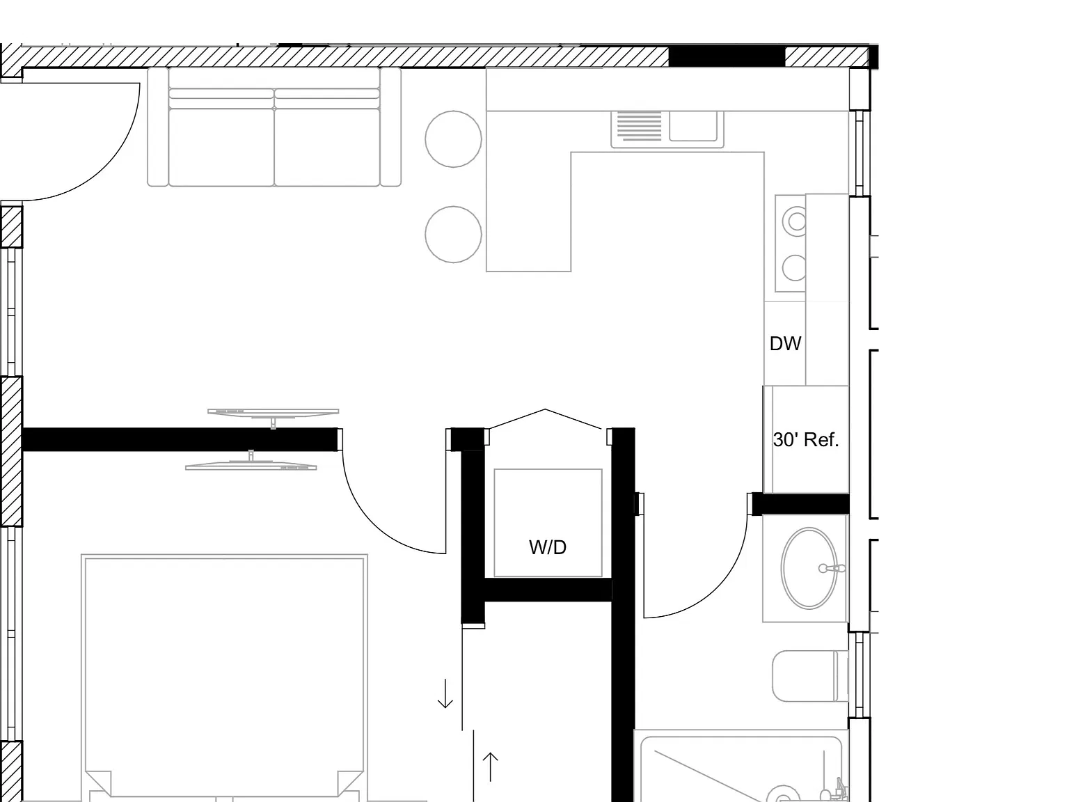 1 bed, 355 sqft, $1,700 — Photo 2