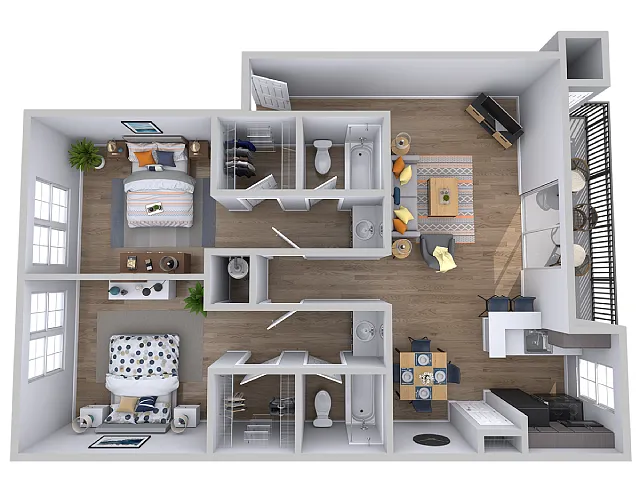 Floor plan B3