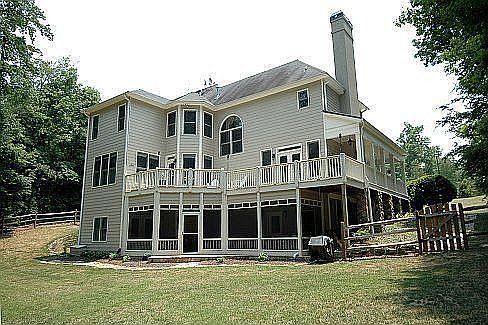 Rear view of the house