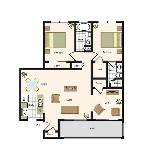 Floor plan Floorplan G