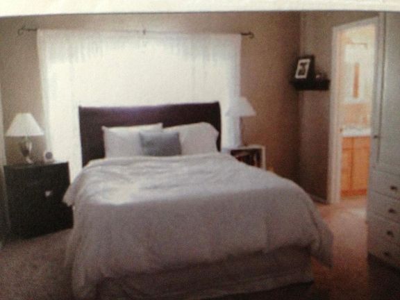 Master bedroom with bath.