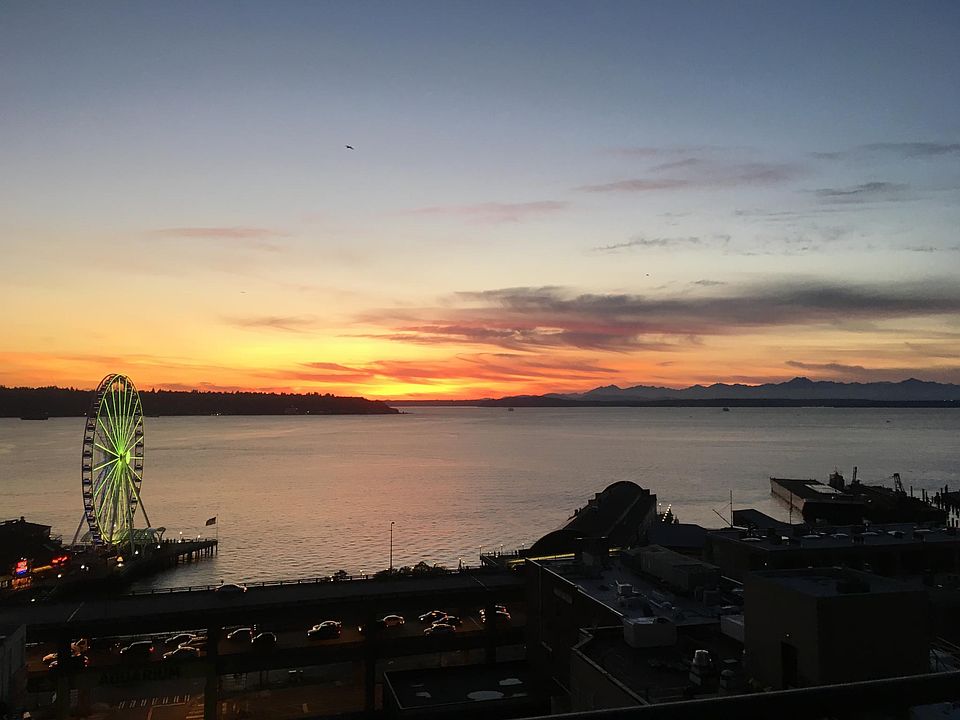 Sunset westerly view