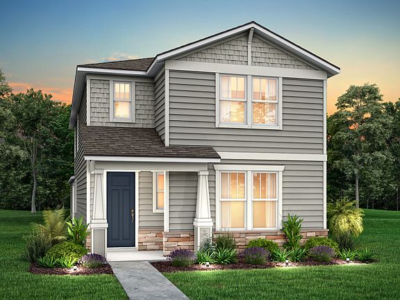 Craftsman with Stone Elevation C2 with Stone