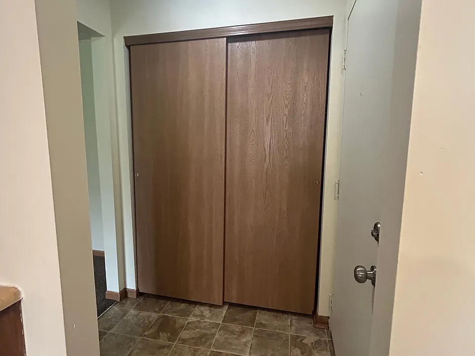 Hallway closet in entry way