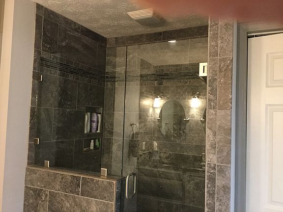 Tiled shower in master bath