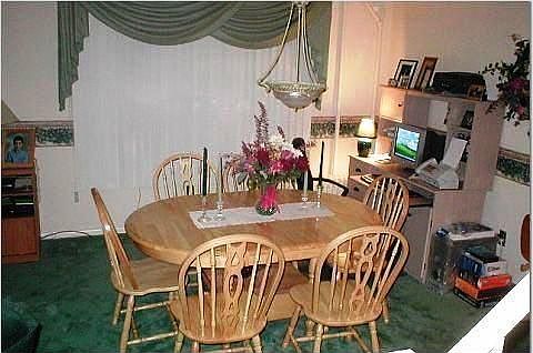 open living/dining areas