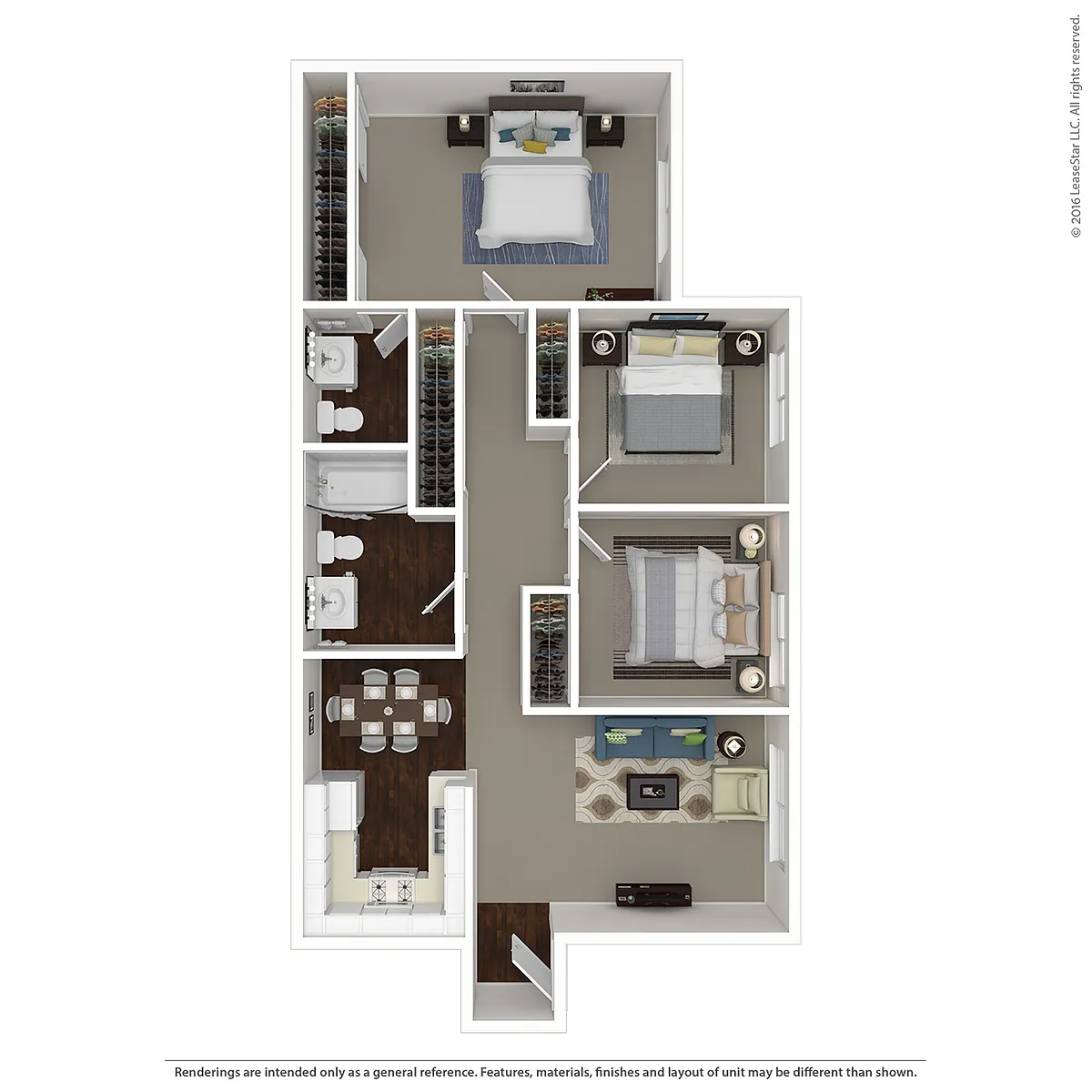 Floor plan Extra Large 3 Bed 1.5 Bath