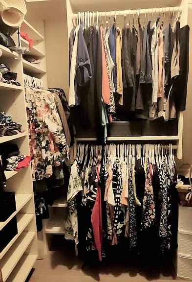 First Walking Closet in Master Bedroom